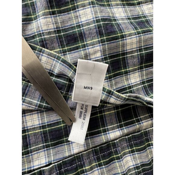 Ralph Lauren Classic Fit, Button Up LRG Blue w/Green Plaid Navy Pony Long Sleeve - Picture 6 of 11